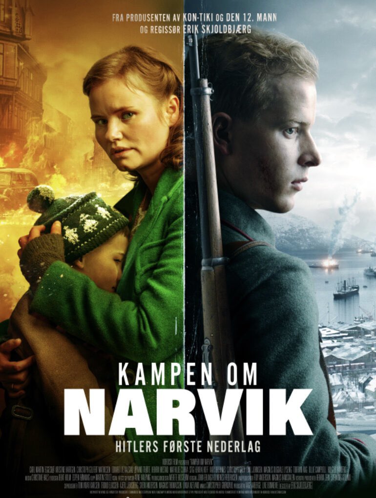 فيلم narvik
على وقع معركة الحرب العالمية الثانية المعروفة (هزيمة هتلر) يعود جندي نرويجي الى بلدته ويكتشف حقيقة صادمة عن زوجته

⭐️التقييم: 6.6 ولكنه جميل يستحق الوقت 
-متوفر على #Netflix 

#فيلم #افلام #مسلسلات
 #movies #movie