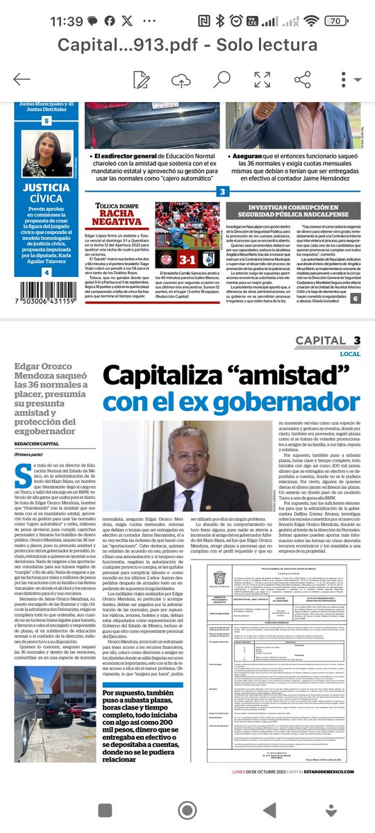 Chalo7910's tweet photo. @delfinagomeza @GobiernoMX Saludos 
Profesora
Se que su filosofía no es la cacería de Brujas, ni venganza, ni nada, pero considero que este tipo de Tropelías (Presuntas quizá) jamás deben quedar impunes, o bien, debe certificarse si no ocurrió el delito
Saludos cordiales https://t.co/5a2LmGQ2bO