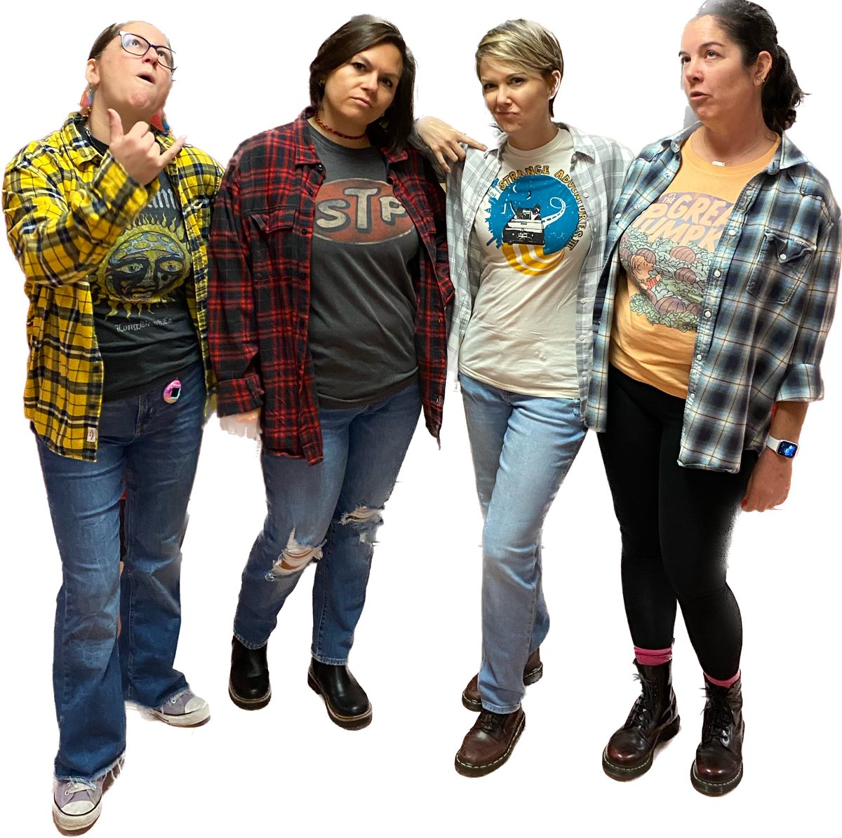Throwback Tuesday spirit day for homecoming week called for CAP and ELD teachers teaming up for 90’s grunge.