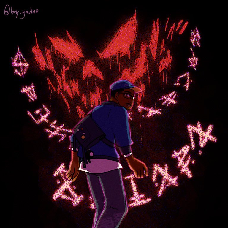 brybryby's tweet photo. Fanart of The Shuffler Mystery from WD2, featuring Marcus!

#watchdogs2 https://t.co/ohSrknslzP
