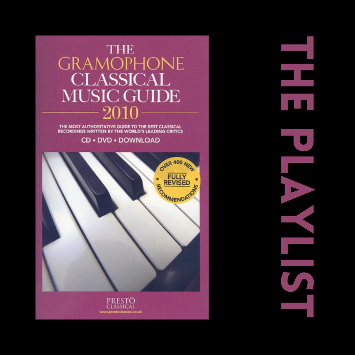 Only the albums with the GEM symbol from THE GRAMOPHONE CLASSICAL MUSIC GUIDE 2010. Simply the best, an unrivalled version, a cornerstone of the catalogue. A real gem!
🎧open.spotify.com/playlist/0maic…
6000+ tracks, 400+ hours.