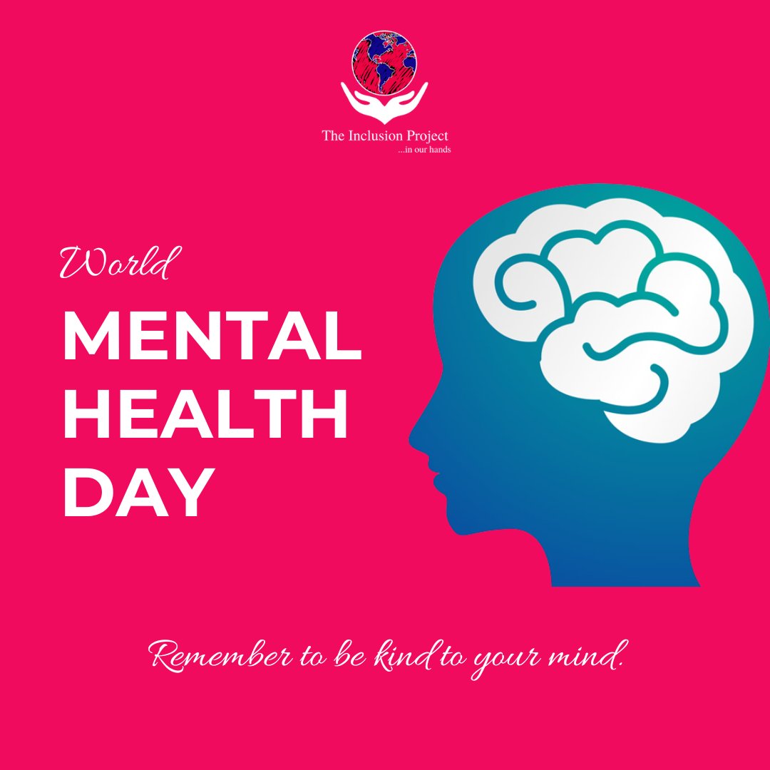 inclusionprjct's tweet photo. On #WorldMentalHealthDay, The Inclusion Project is resolute in fostering accessibility, #diversity, &amp;work-life balance while combating discrimination. 
Your mental health journey is personal, but you're not alone. Seek support from loved ones, helplines, and available resources. https://t.co/XBNf036kUk