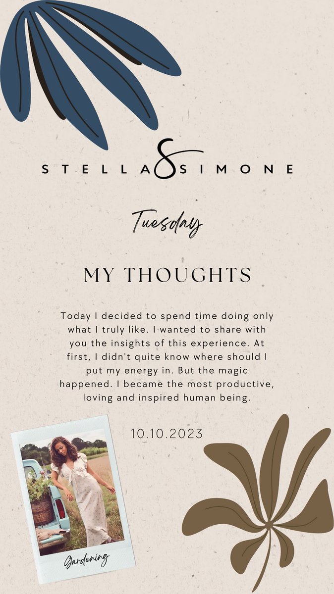 StellaSimoneXO's tweet photo. 🌟 Embrace what makes you feel good today! 💖💇‍♀️ #FeelGood #SelfCare #TreatYourself #Gardening #StellaSimoneSalon #BeautyLovers #IndulgeYourself #StellaSimone https://t.co/5a403d0pl9