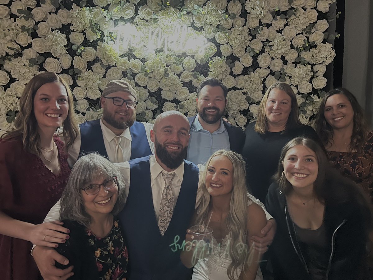 Spent last weekend celebrating the Millers with some great people! Stout was well represented by this group! Congratulation @TravisJMiller1 and Hannah, and thank you for letting me be a part of your day! 😈