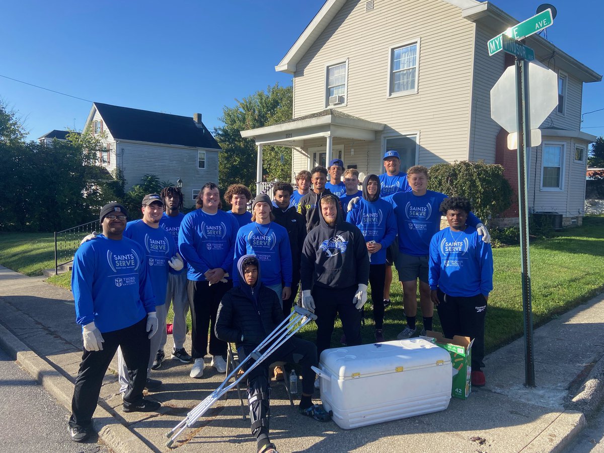 Had a great time helping out at the annual Saints Serve!