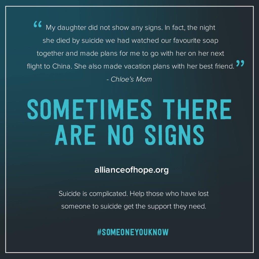 #WorldMentalHealthDay #SometimesThereAreNoSigns #DanceForever #SomeoneYouKnow