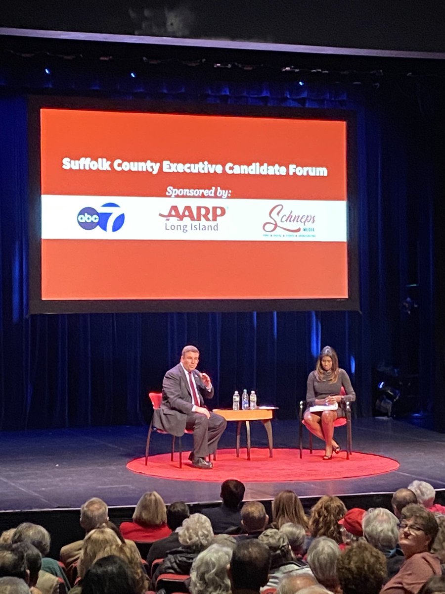 Great turnout at <a href="/stonybrooku/">Stony Brook University</a> for the Suffolk County Executive Candidate Forum sponsored by <a href="/AARPLongIsland/">AARP Long Island</a> and moderated by <a href="/ChanteeLans/">Chantee Lans</a> 
#SuffolkVotes2023
#50PlusVotersCount