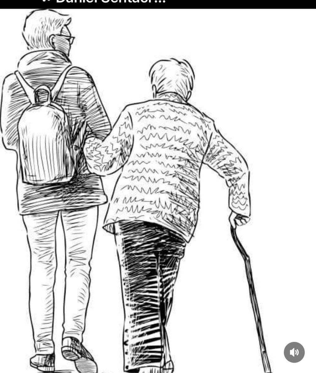 Conforme van pasando los años,nuestros padres se van haciendo como niños.Ya no ven bien,ya no escuchan claro,se les cae la comida de la boca,caminan más lentos,se quedan perdidos en sus pensamientos,casi no comen,y solo quieren nuestra compañía.

Y nosotros nos desesperamos con