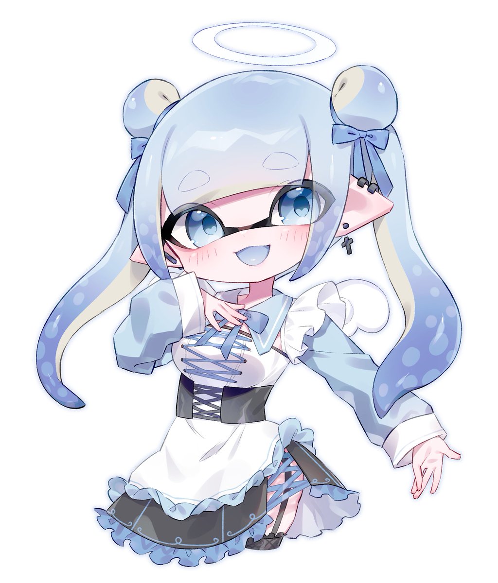 インクリング ,イカガール(スプラトゥーン) 「 」|VAZ🐺💙のイラスト