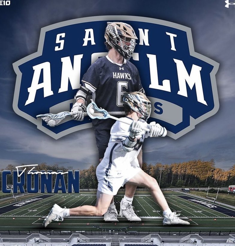 Congratulations to 2024 midfielder/Attackman Thomas Cronan (Hanover) on his commitment to St. Anselm!