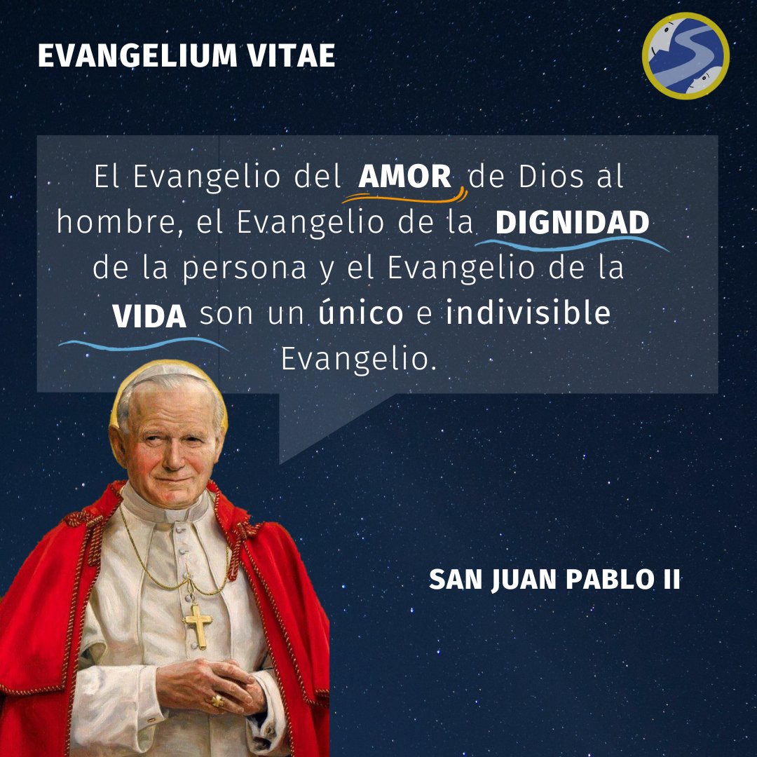 SALEVF_'s tweet photo. Amor, Dignidad &amp; Vida 💓 😇

#SanJuanPabloII #SJPII #Magisterio #Familia https://t.co/uor2YcweH0