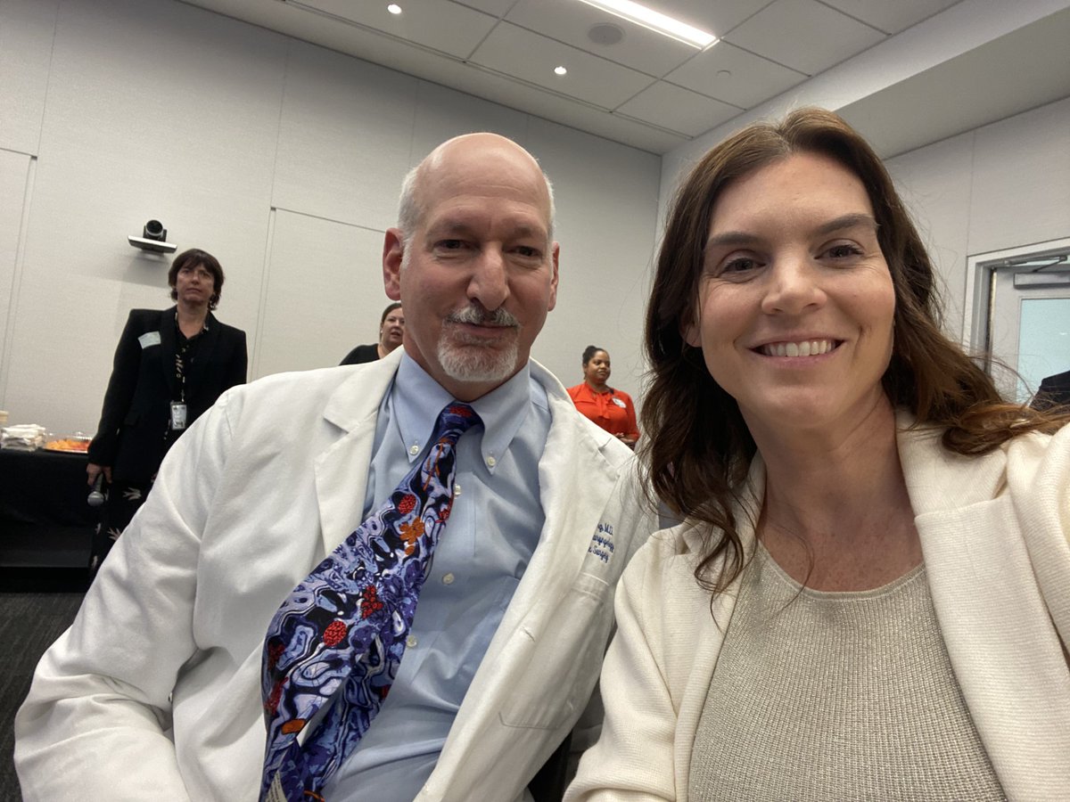 Last week @UCSF_OHNS's Dr. Andy Goldberg & Megan Durr attended Dr. Anthony Fauci's presentation about the lessons learned from Covid-19 at @ZSFGCare's Pride Hall.