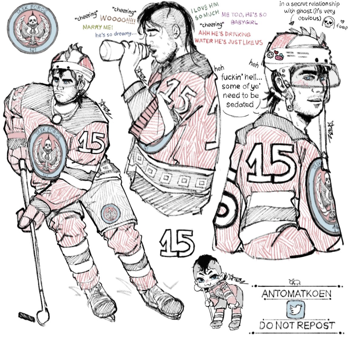 HOCKEY AU || john “soap” mactavish got his nickname for being quick and slippery on the ice, he’s a hit with the ladies but only has eyes for a certain cold spirit.. #soapghost #GhostSoap #SimonGhostRiley #JohnSoapMacTavish #CallofDuty