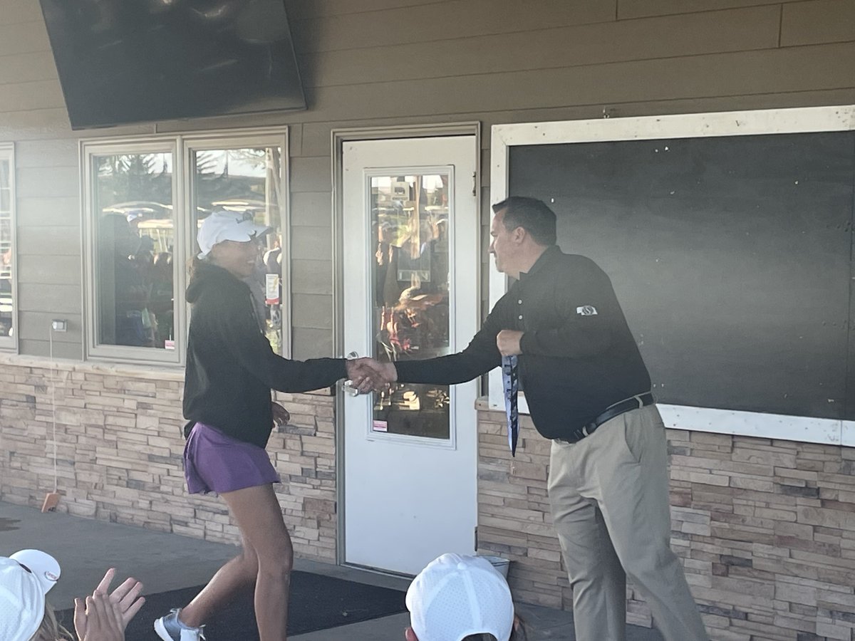 hallcx's tweet photo. Your 13th place finisher in the NSAA Class C State Girls Golf Tournament... Amelia Ptacnik! @HoldregeDusters https://t.co/psmLG8mtLp
