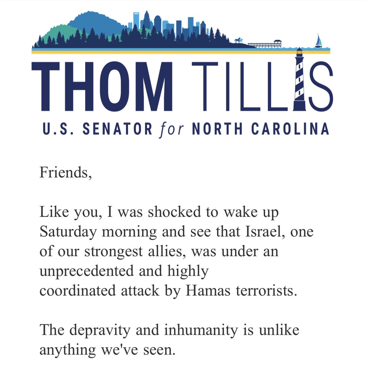 TheConfusedKev's tweet photo. When I get political emails from any party starting off like this but knowing good and well they are going to ask for money for their campaign- it’s gross. Do better @SenThomTillis @markrobinsonNC @SenatorBerger https://t.co/cvmXktwe3o