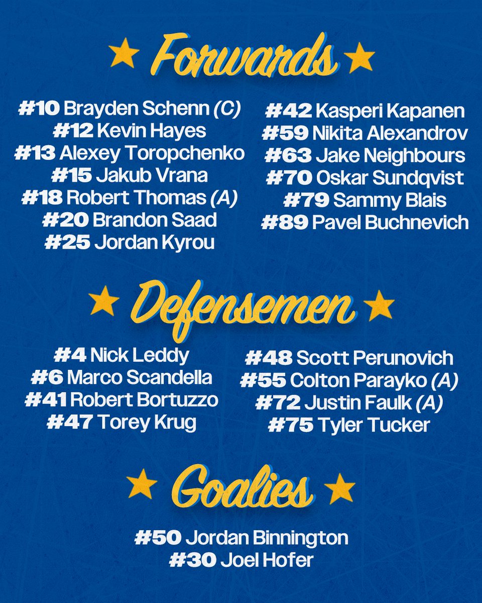 StLouisBlues's tweet photo. Your 2023-24 St. Louis Blues 🏒 https://t.co/jF4m9TpUjP https://t.co/cOzurpoHpQ