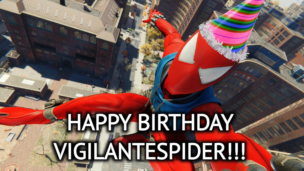 SpideyOutcast's tweet image. HAPPIEST OF BIRTHDAYS TO ONE OF THE CO-FOUNDERS OF THE #SPIDEYSQUAD @SpideyVigilante!!! I hope you have an amazing day!!! #SpideySquadForever #SpideySquad4Life #ILoveTheSpideySquad #HappyBirthdayVigilanteSpider #VigilanteSpider