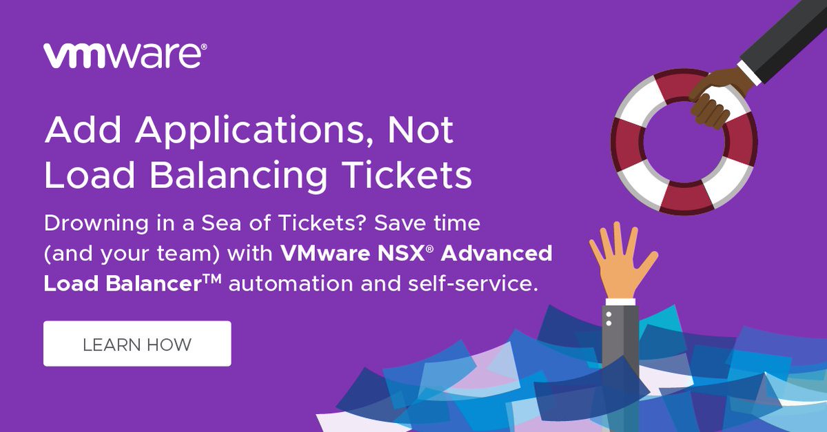 Let your traffic and application rollouts flow by leveraging a SDN for automated L4-L7 services instead of creating tickets.

#HelloNSXALB #MoreAppsLessTickets #AddAppsNotTickets​
 #LoadBalancer #VMware

info.avinetworks.com/why-you-need-m…