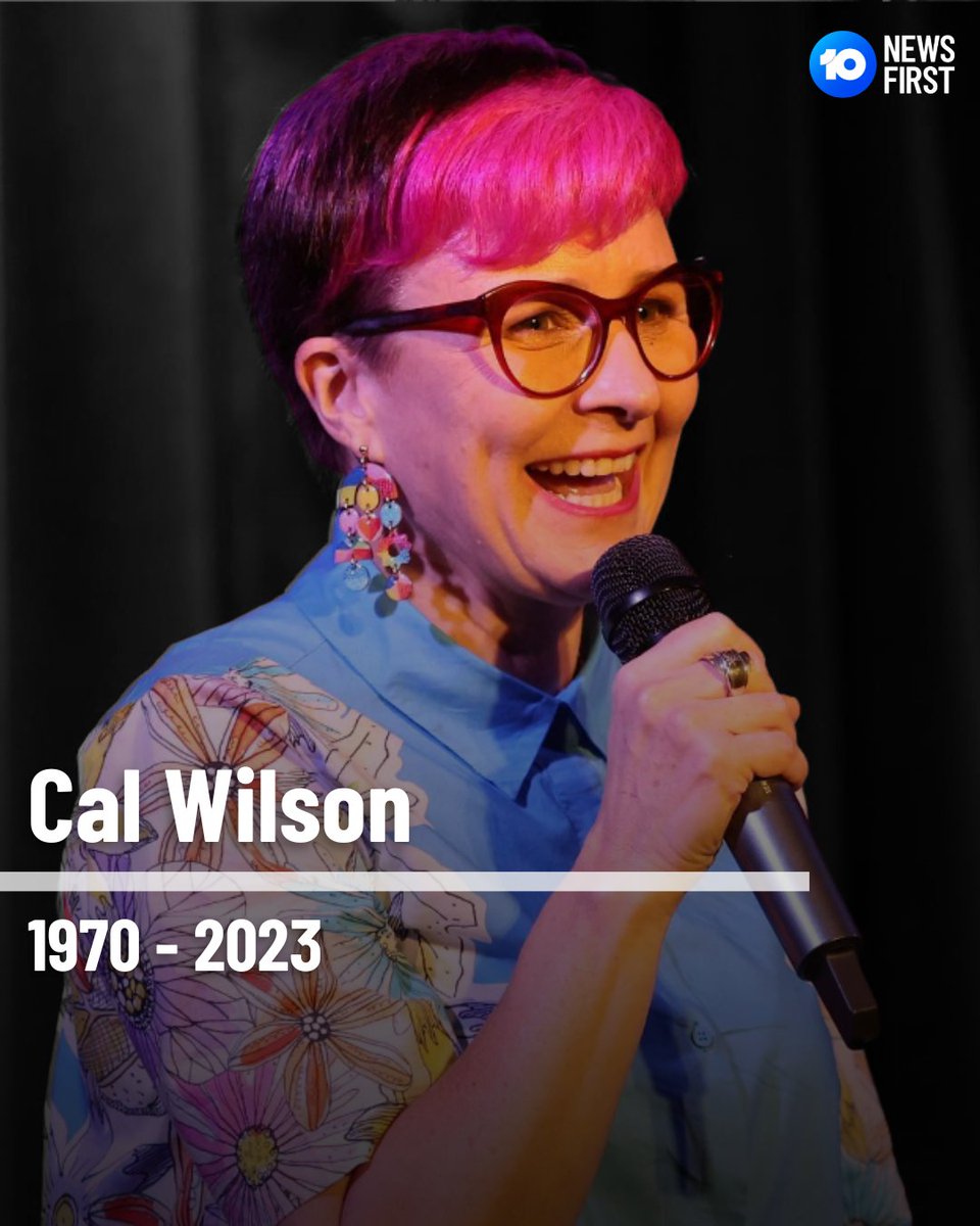 10NewsAU's tweet photo. Beloved comedian, writer, and actor Cal Wilson has died aged 53 after a short illness.

"Cal was loved by her family, friends, fans and peers and a huge hole has been torn in the heart of our community," a statement read.

The New Zealand-born comedian became well-known for her appearances on The Project, Spicks and Specks, Good News Week, Would I Lie To You?, and her Netflix comedy special.

"This is absolutely devastating news. An incredibly generous person, performer and shining light," fellow performer Steph Tisdell said | @calbo @theprojecttv