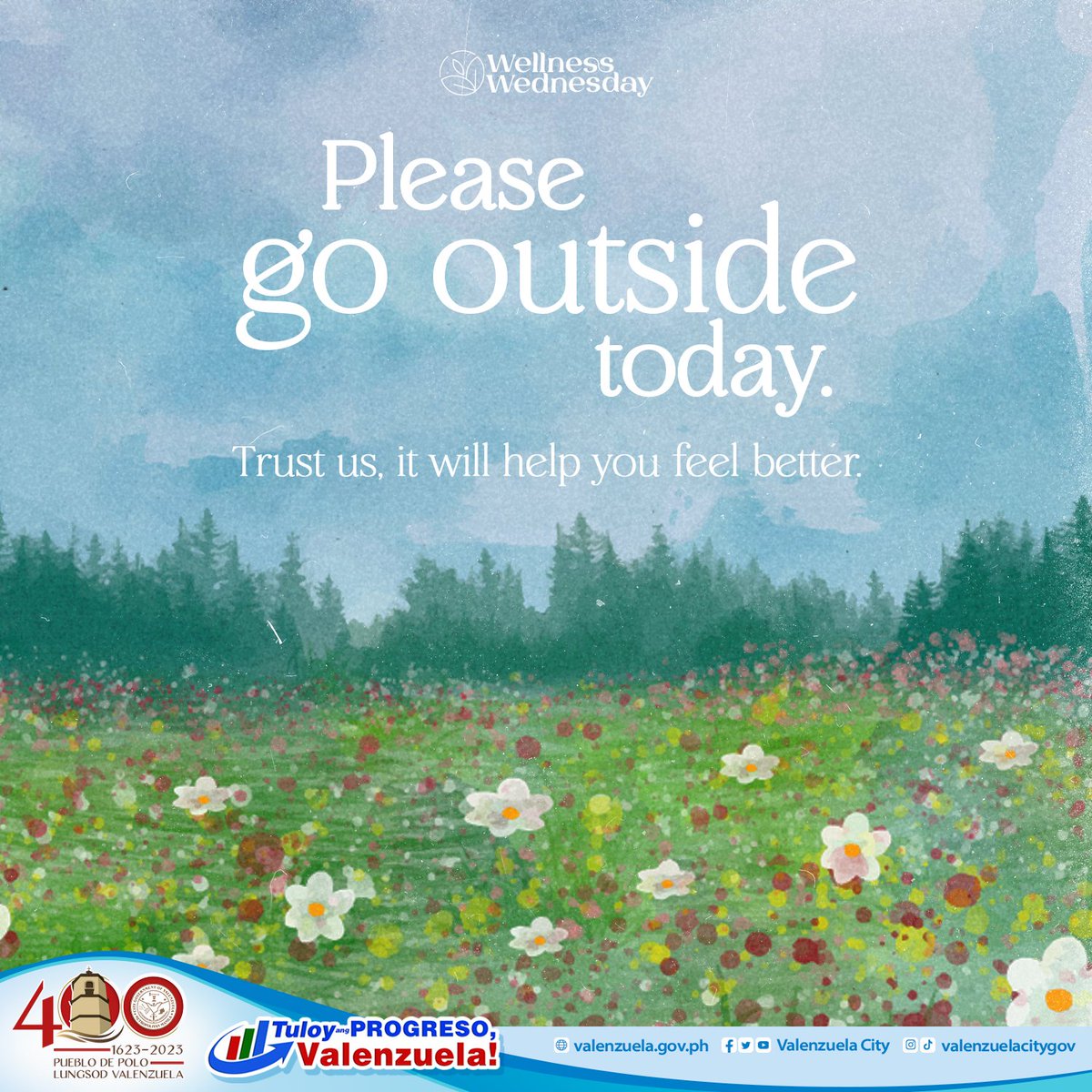 valenzuelacity's tweet photo. #WellnessWednesday: Do yourself a favor today, #PamilyangValenzuelano. 

Take a breather. 🌅 https://t.co/KVfyK0dImh