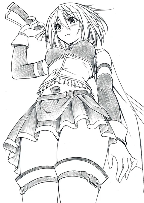 おはよう御座います。
魔法少女まどか☆マギカ
美樹さやかちゃんのイラストのラフ画です。
秋の花粉症でしょうか?
とても目が痛くてかゆいです。
#イラスト好きさんとつながりたい 