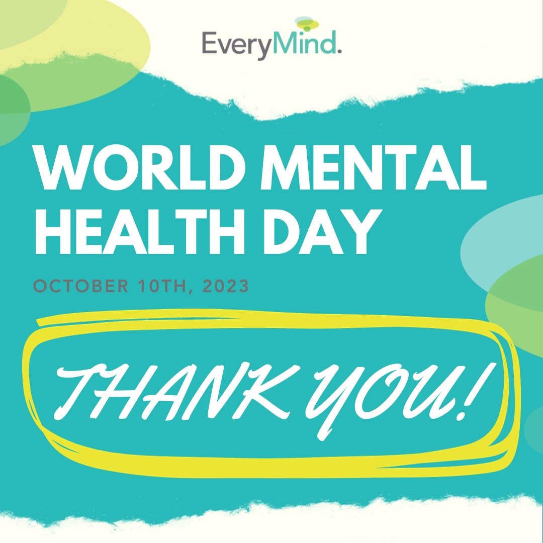 EveryMindInc's tweet photo. Thank you to everyone who has donated, started a fundraiser, and spread the word for our Nurture the Light campaign for World Mental Health Day! Without you, our work wouldn’t be possible.

#MentalHealthDay #MentalHealth #NurtureTheLight #EveryMind #Fundraiser https://t.co/sOtep7LRsi