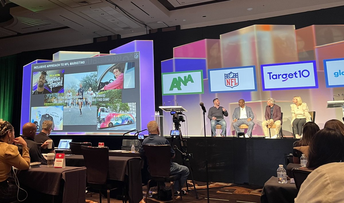 At #ANAMulti, <a href="/NFL/">NFL</a> says it has matured and is working to be more consistently inclusive. <a href="/glaad/">GLAAD</a> says being inclusive is not a political issue, it is a human issue