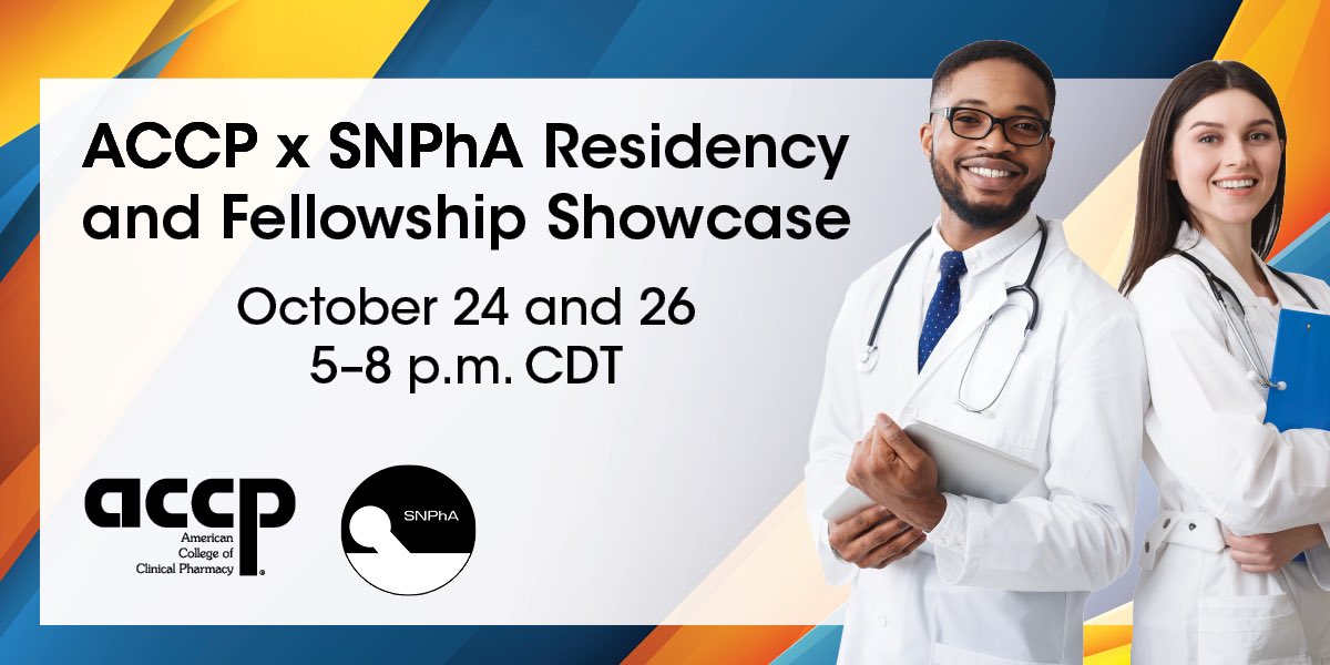So excited to showcase the <a href="/osu_pharmacy/">Ohio State Pharmacy</a> <a href="/OSUWexMed/">The Ohio State University Wexner Medical Center</a> HSPAL Residency Program on 10/24 at 6:00p EST 

Sign up for FREE via the <a href="/ACCP/">ACCP</a> website!
