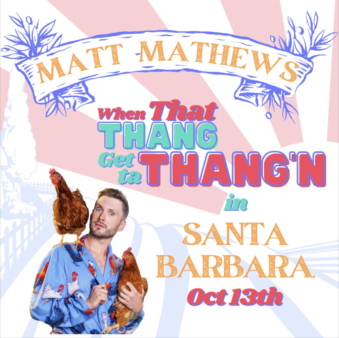 euniceelliott's tweet photo. Super excited to reunite with my friend #MattMathews in Santa Barbara THIS FRIDAY!!! Bessemer is taking over California, y’all!!! https://t.co/MJY2h9UNHn