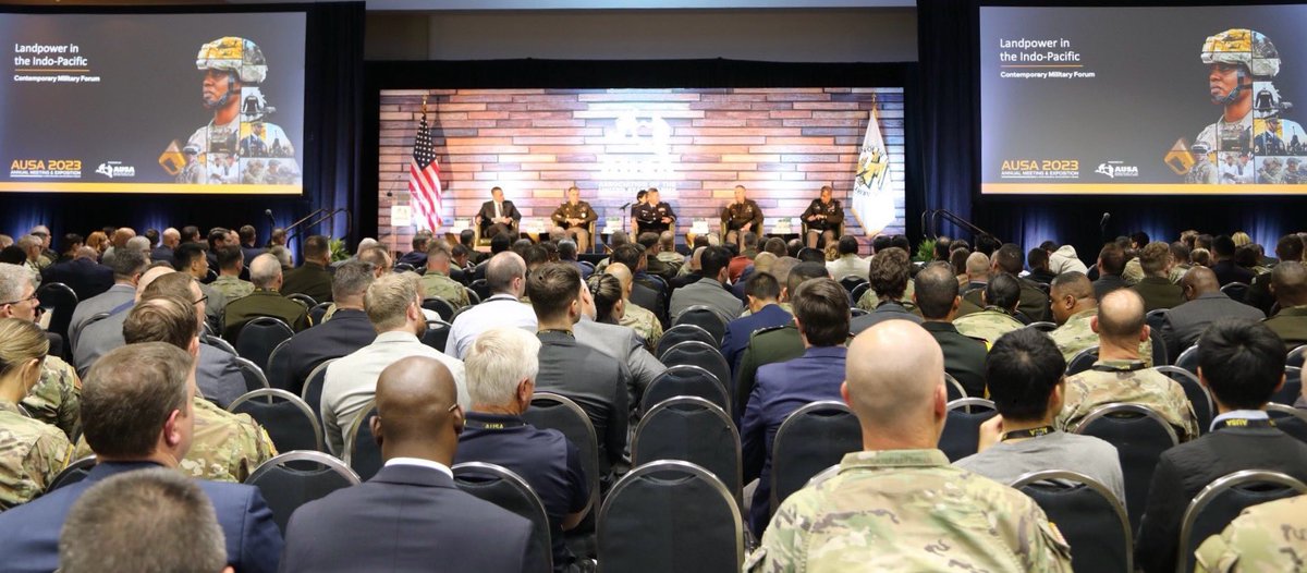 USARPAC_CG's tweet image. Grateful to @AUSAorg and @tomkarako for a meaningful conversation on Landpower in the Indo-Pacific.

This region has joint challenges that require joint and multi-national solutions with Landpower as the security architecture that binds this region together.

#ArmyinthePacific
