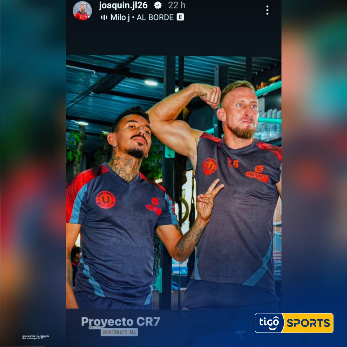 Joaquín Lencinas va bien con el 'proyecto CR7' que se planteó. 💪