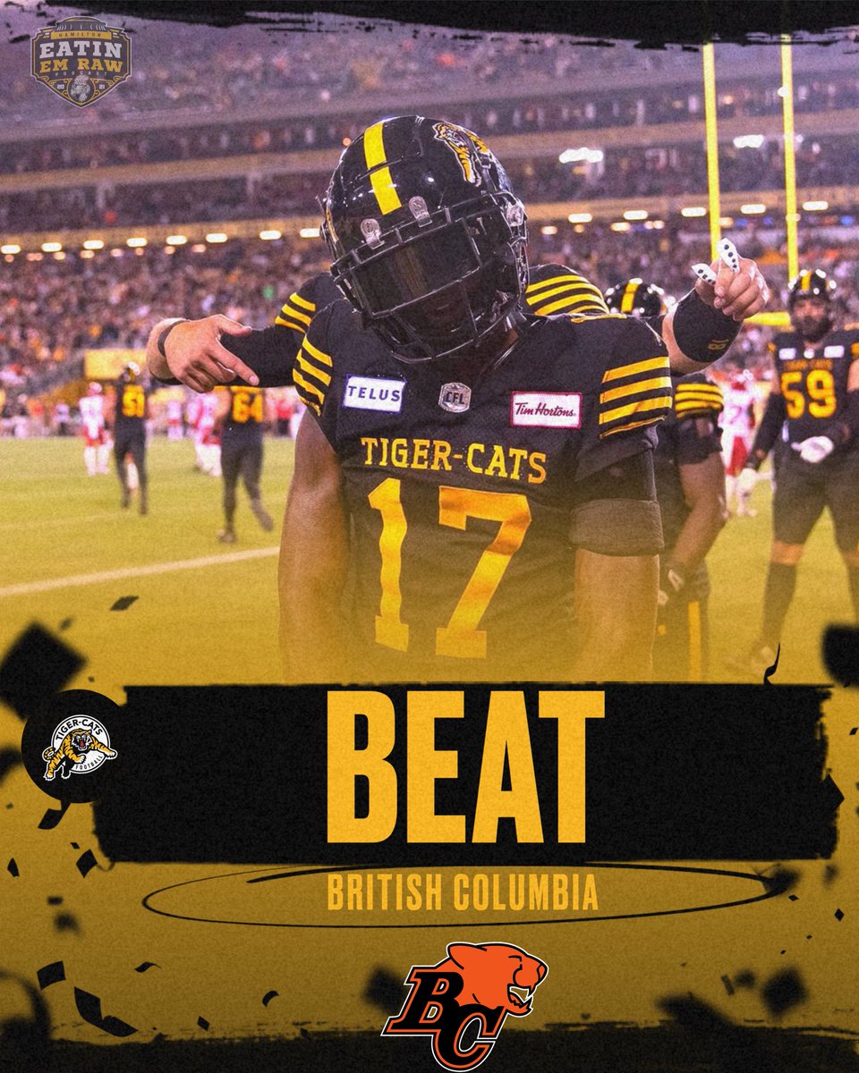 _EatinEmRaw's tweet photo. New week, same goal. Beat BC. ππ€
@TerryGodwin_4
#Ticats #CFL #HamOnt #BCvsHAM https://t.co/mIKfMAqmjP