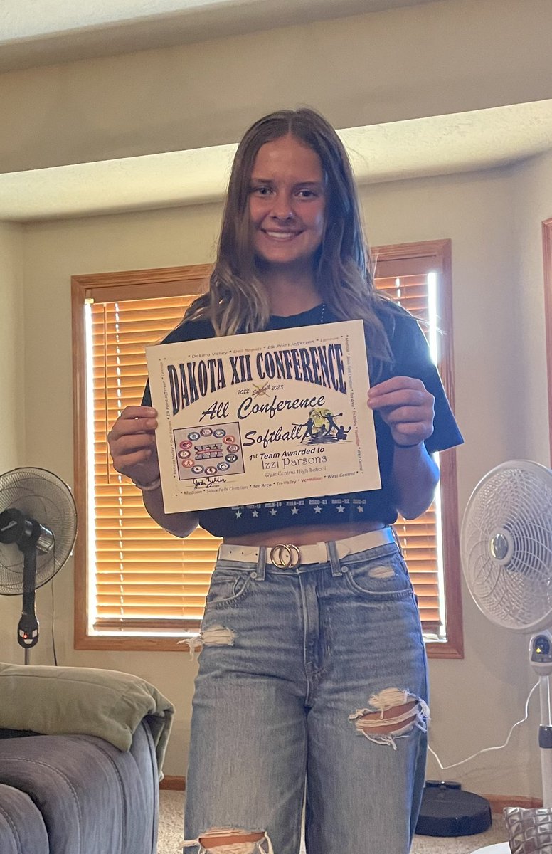 IzziP13's tweet photo. I just received Dakota XII All-Conference for the 2023 season. I am honored and thank you. https://t.co/34LwdsLkaF