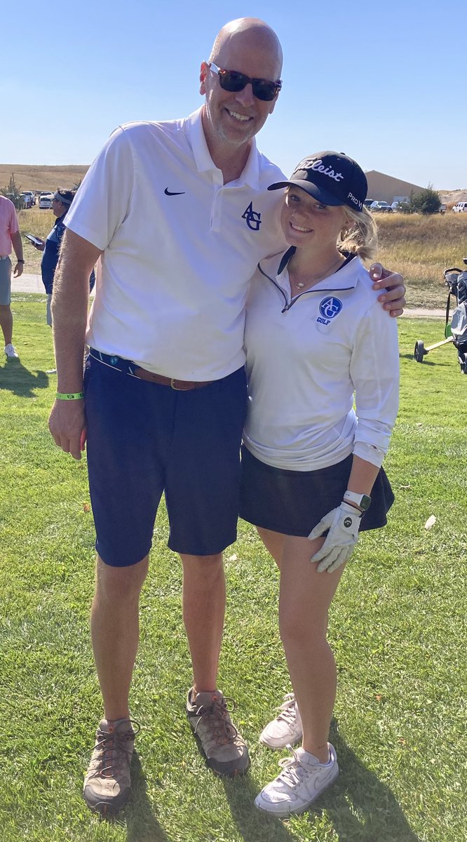 AG_Bluejaygolf's tweet image. How about this young lady?!?
Been golfing for about 15 months!😳
Day 1 - shoots 96 - ties AG school record for low 18-hole score at State (set by Angie Timblin)
Day 2 - shoots 100 - BREAKS AG SCHOOL RECORD for low 36-hole score at State (Timblin/Ellie Whitehead)

CONGRATS SAM!!!