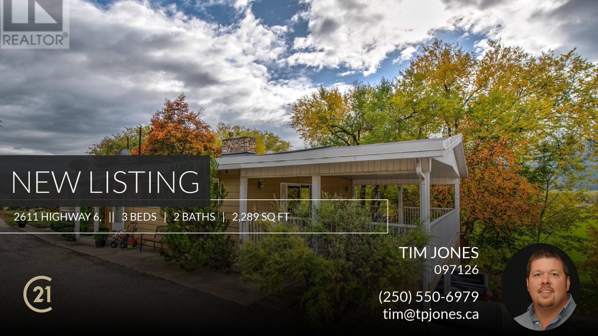 TimJones6979's tweet image. 📍 New Listing 📍 Take a look at this fantastic new property that just hit the market located at 2611 Highway 6, in Lumby. Reach out here or at (250) 550-6979 for more information

Kind Regards,
Tim Jones
Century 21 Executives Real... homeforsale.at/2611_HIGHWAY_6…