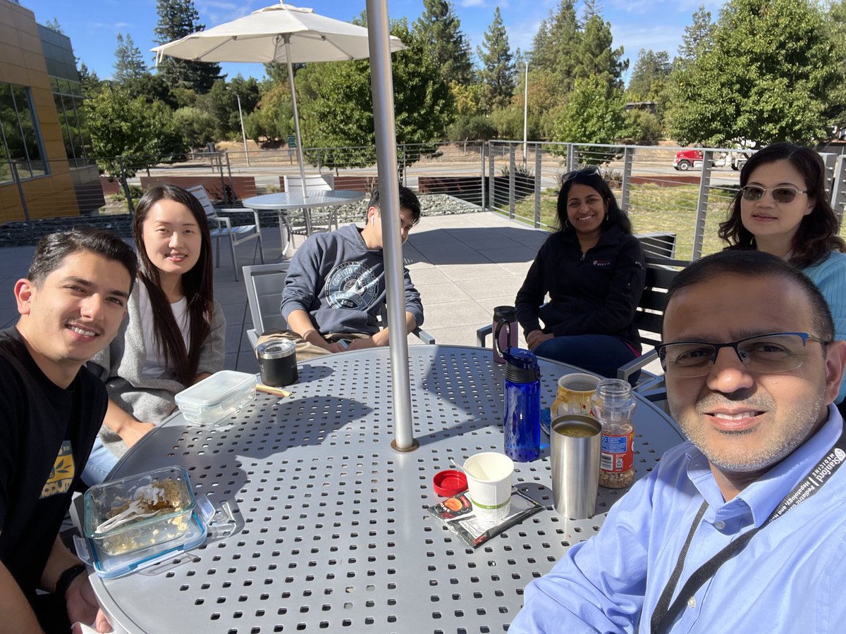 Sohail Husain (@sohailzhusain) on Twitter photo Chilling with the lab over lunch in our sunny courtyard at stanford research park. <a href="/SohailHusainLab/">Sohail Husain Lab</a> Chilling with the lab over lunch in our sunny courtyard at stanford research park. <a href="/SohailHusainLab/">Sohail Husain Lab</a>