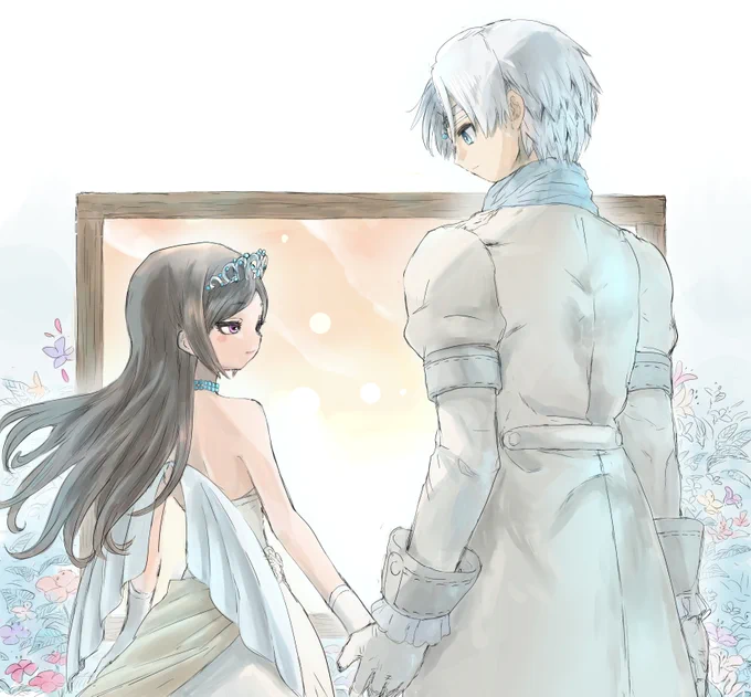 頼まれて描いたドラクエ10というゲームのプレーヤーキャラです 