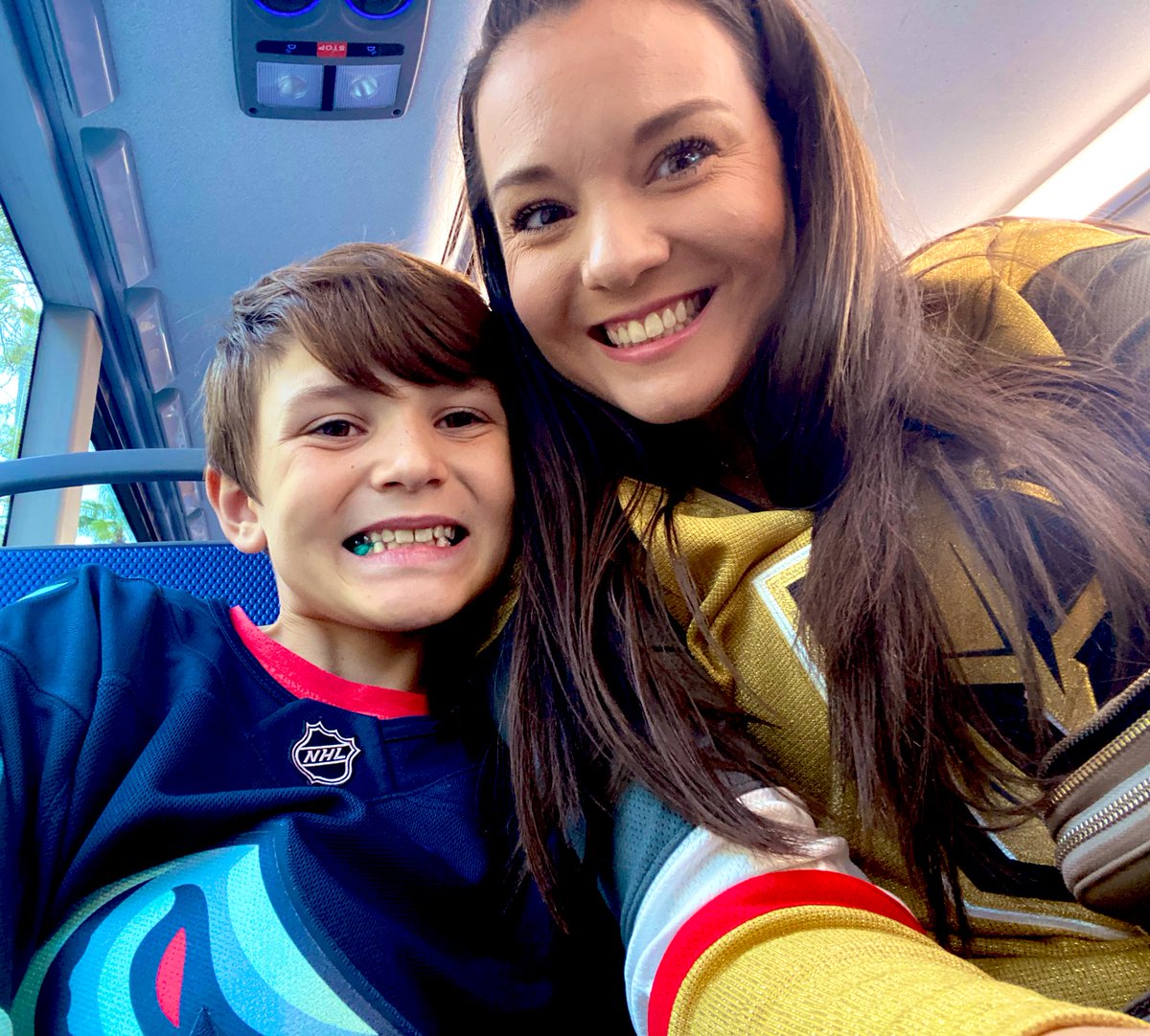 asager's tweet photo. Aiden’s first Kraken Game! Too bad it to to see them lose! #VegasGoldenKnights #VegasBorn https://t.co/2TDOFY6p8y