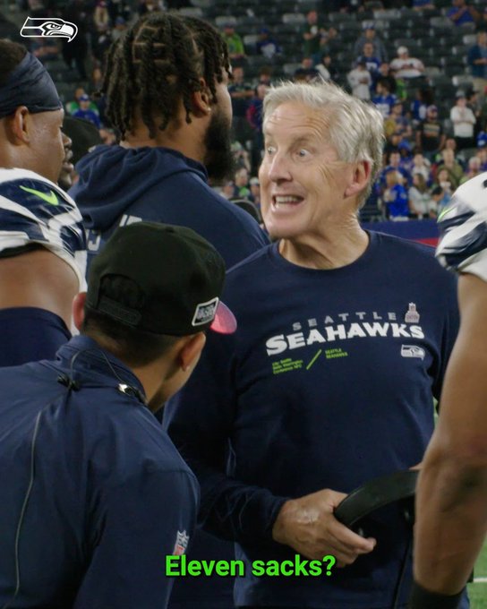A very excited Pete Carroll!