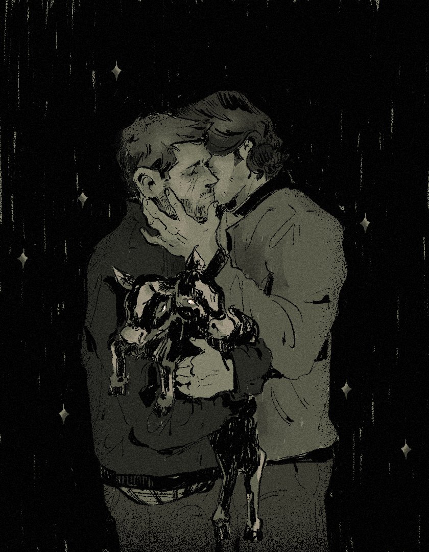 tgtbata's tweet photo. two-headed calf - for the prompt 'superstition' for https://t.co/NKxgzQDhyP
#supernatural #wincest #samwinchester #deanwinchester https://t.co/L3DHlPNbWx