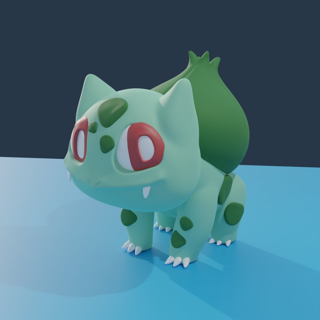 duh_fernando's tweet photo. Bulbasaur for @AquaticsGrl's #poketober #3d #3dart #3dmodeling #sculpting #Blender #Blender3d #AcuaCult #promptlist #pokemon #poketober2023 #day08 #grasstypepokemon #bulbasaur https://t.co/aRGY6T6LY1