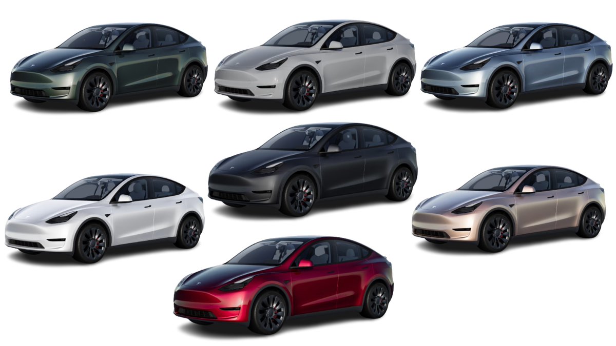 SawyerMerritt's tweet photo. What's your favorite wrap color that Tesla just launched? https://t.co/v3imeJwMEg