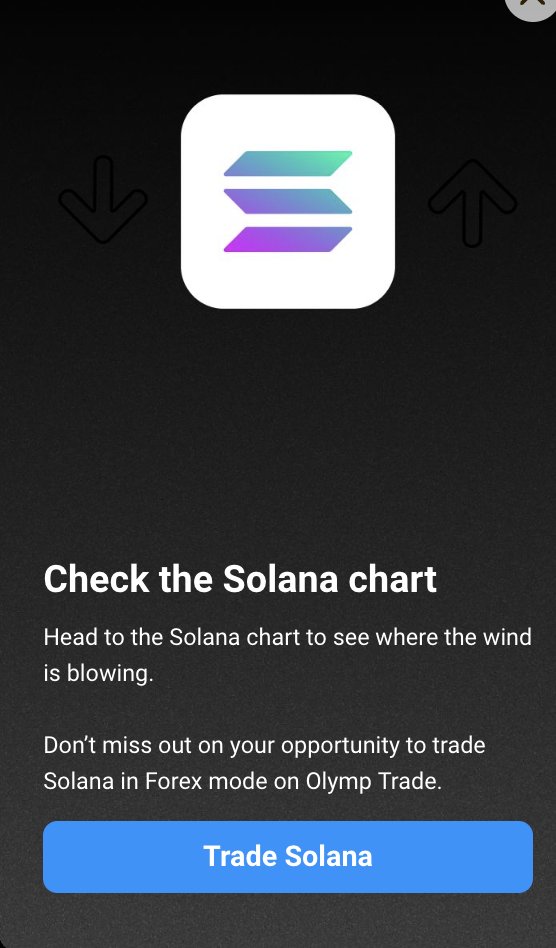 OlympTrade_PH's tweet photo. Magttrade ka gamit ang Solana? #OlympTrade  #Crypto #Trading  #SOL https://t.co/qBNxMlGra4