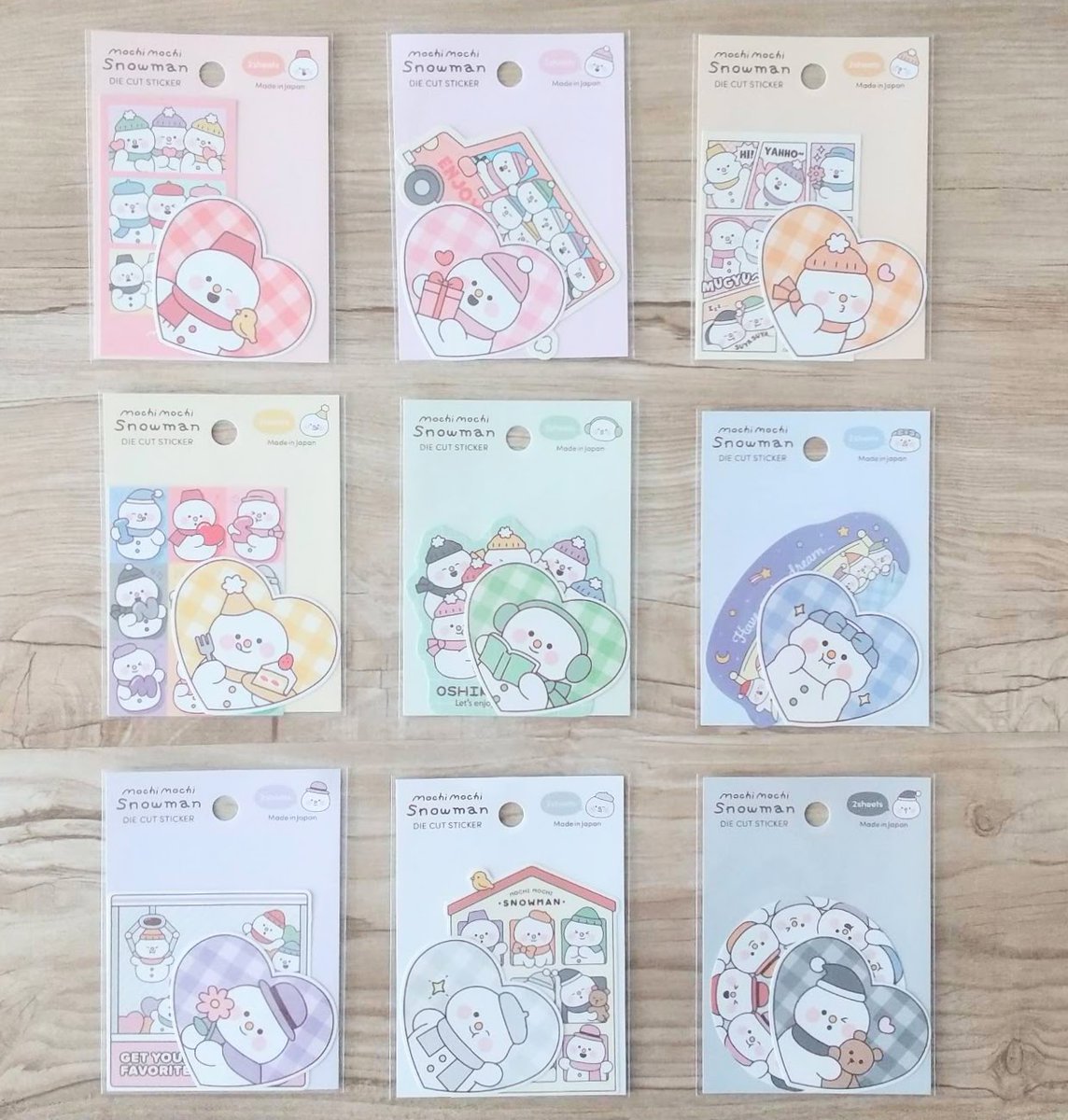 Snowmanシールシリーズに新たな仲間が登場したよ☆ もっちりした