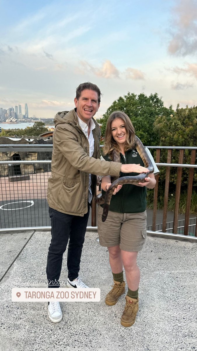 WorldWideCampus's tweet image. Sam Mac just came for the next visitor at Taronga Zoo Sydney as they show those wild reptiles #sammac #TarongaZoo #TarongaZooSydney 

Instagram Stories by Sunrise on Seven