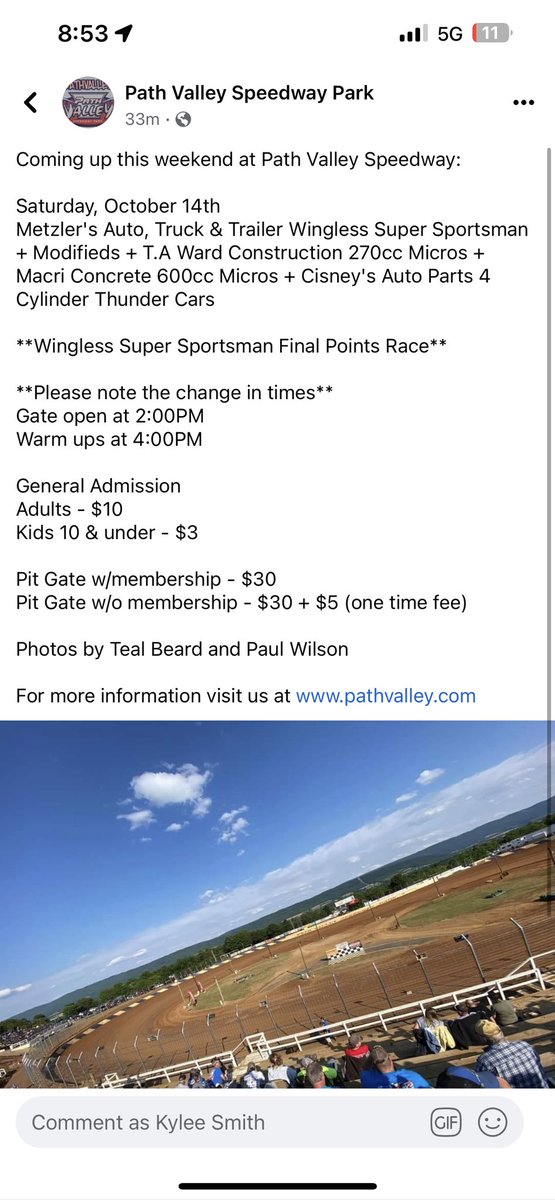 Path Valley Speedway