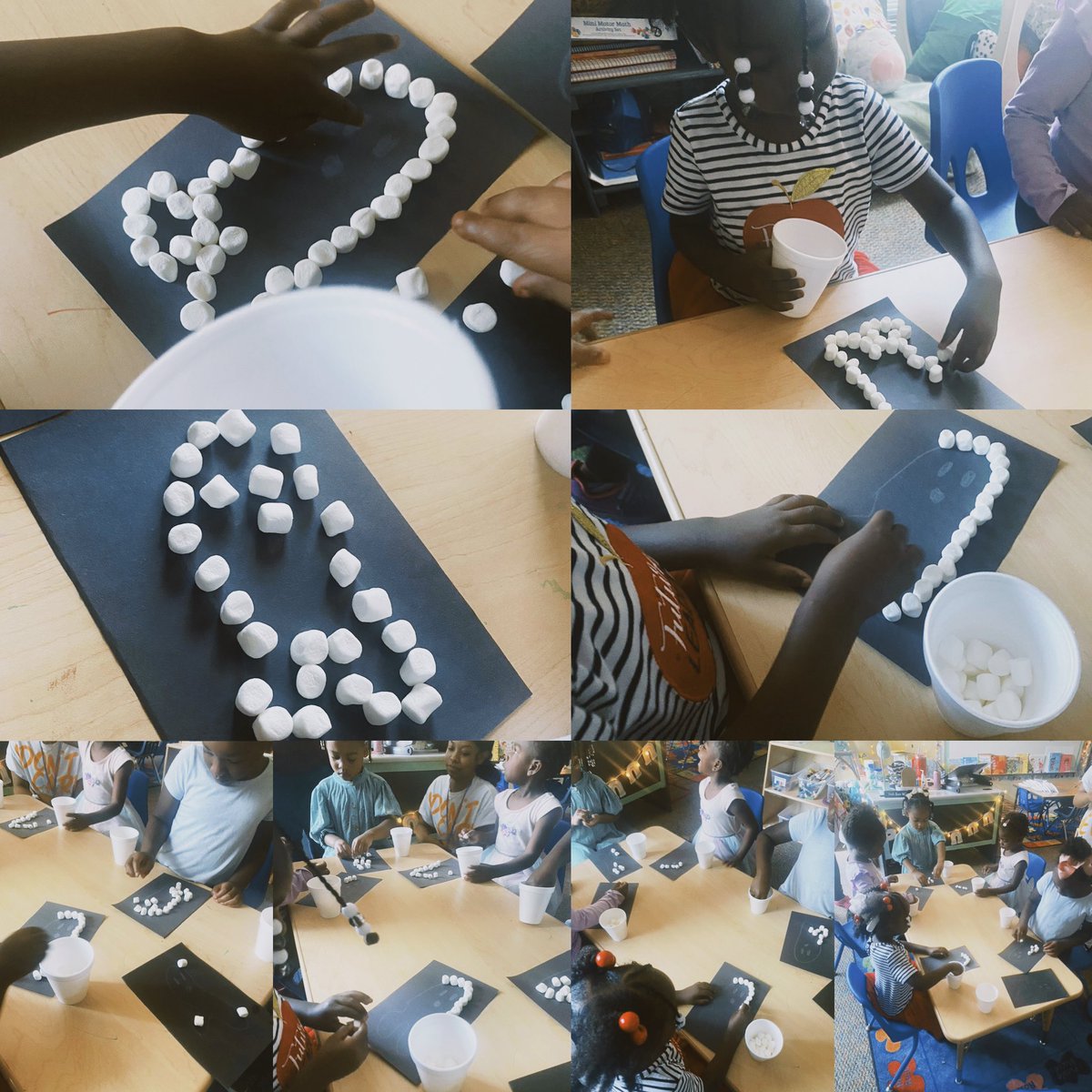 RCPS_EarlyLearn's tweet photo. Marshmallow ghost 
#ediblefun #outline #finemotorcontrol 
#eyehandcoordination #pat #dph https://t.co/jahrn4u4sR