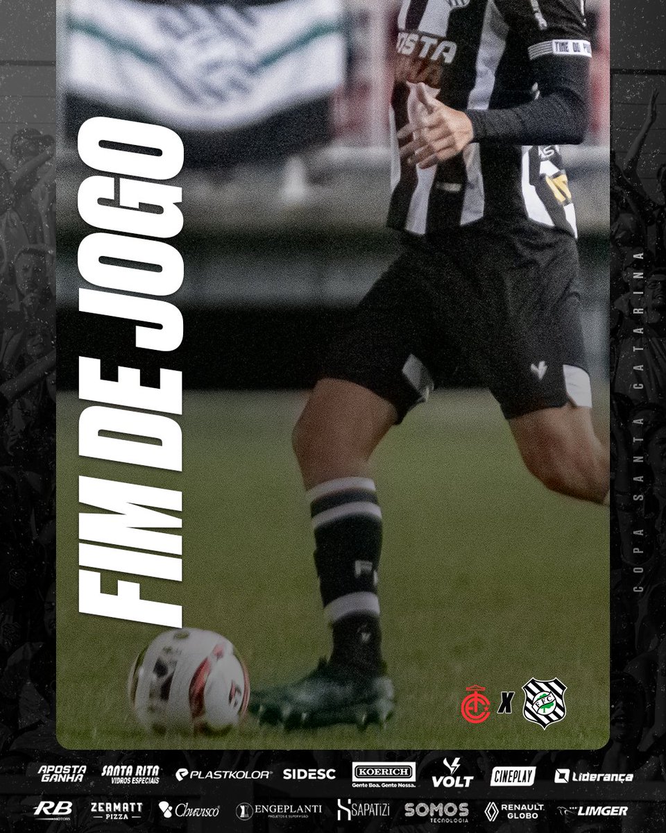 FigueirenseFC's tweet photo. Fim de jogo:
⠀
Inter de Lages 2x1 Figueirense.
⠀
#INTxFIG
#CopaSantaCatarina https://t.co/aKYvL5h8GG