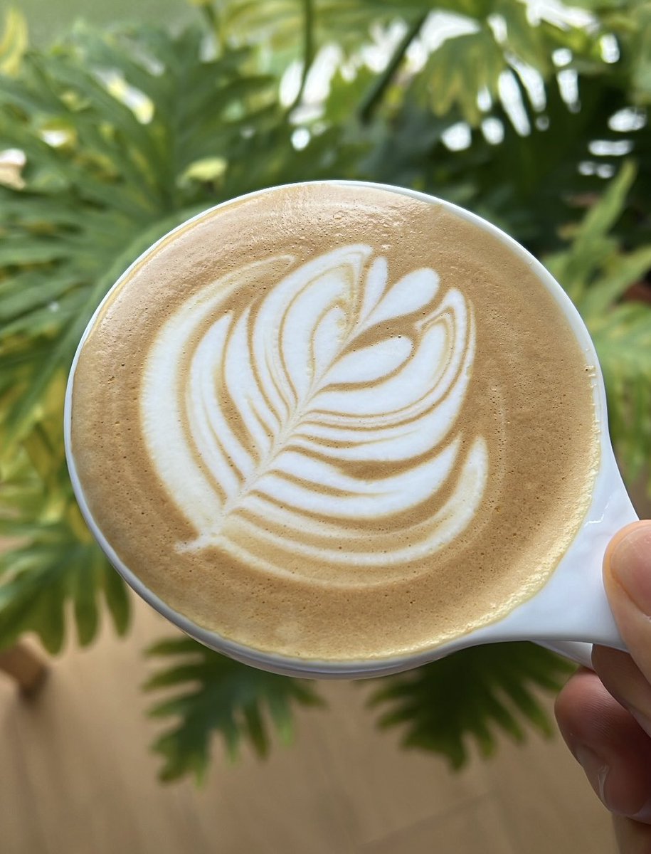 ShiRoT_C's tweet photo. おはようございます☀︎
久々に載せる妻作ラテアート☕️
初手、スローで初めてやってみましたが…
最近���調です…笑 https://t.co/77TeE104xt