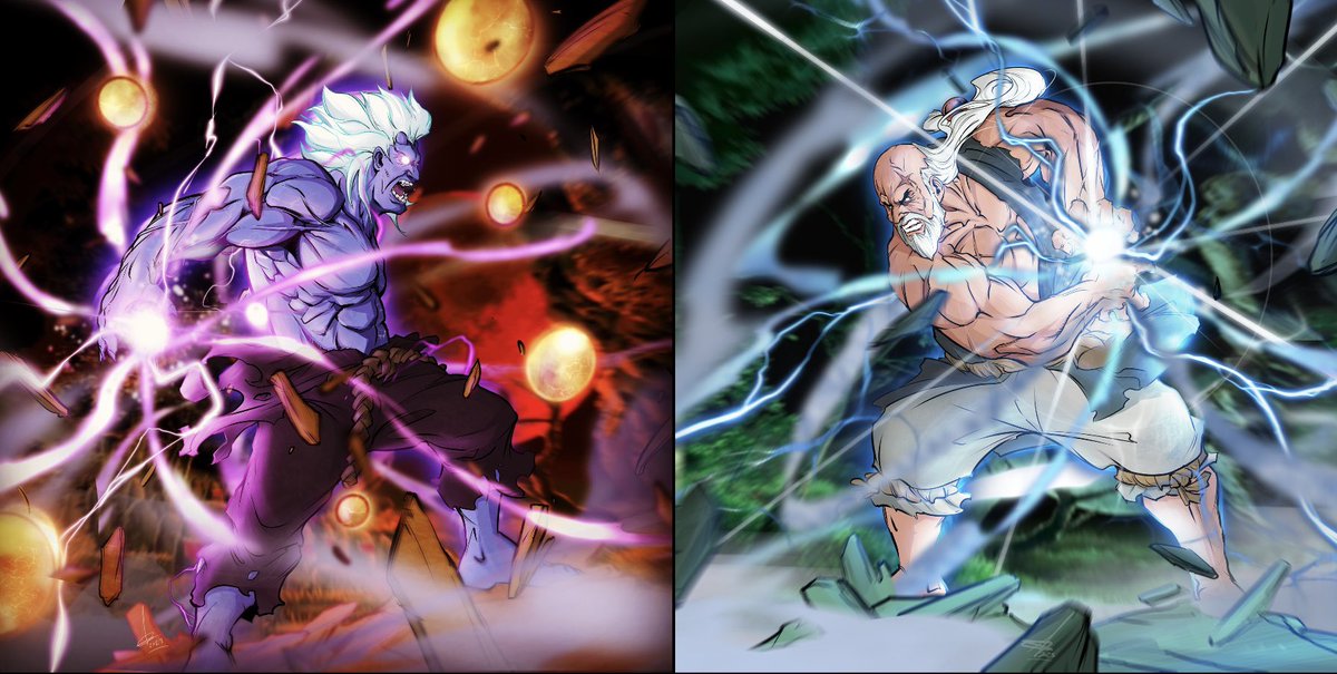 Ctrigger101's tweet image. The brothers battle. #streetfighter #capcom #fanart #freelancer #digitalartwork